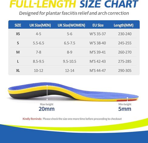 نعال رياضية احترافية من TANSTC مع دعم متوسط ​​للقوس وامتصاص الصدمات لالتهاب اللفافة الأخمصية وتخفيف آلام القدم المسطحة لدى الرجال والنساء، بطانة حذاء لتقويم العظام، قابلة للتنفس ومضادة للانزلاق، مقاس L in Kuwait