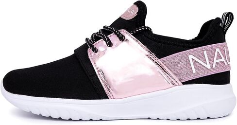 Nautica Kids Girls Metallic Fashion Sneaker Lace-Up Athletic Running Shoe I kappil I (Big Kid - Little Kid - Toddler) in Kuwait