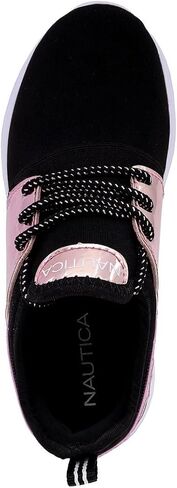 Nautica Kids Girls Metallic Fashion Sneaker Lace-Up Athletic Running Shoe I kappil I (Big Kid - Little Kid - Toddler) in Kuwait