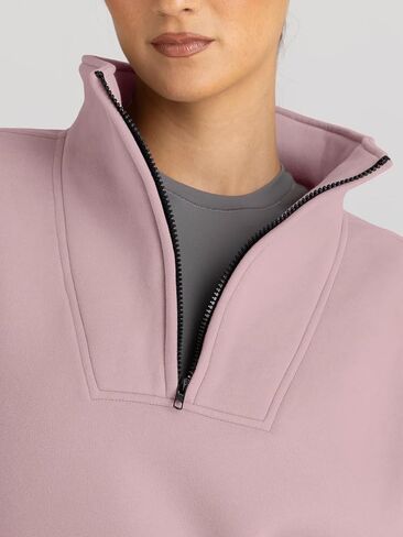 Trendy Queen Womens Half Zip Pullover Sweatshirts Quarter Zip Oversized Hoodies Sweaters Fall Outfits 2023 Y2K Winter Clothes in Kuwait