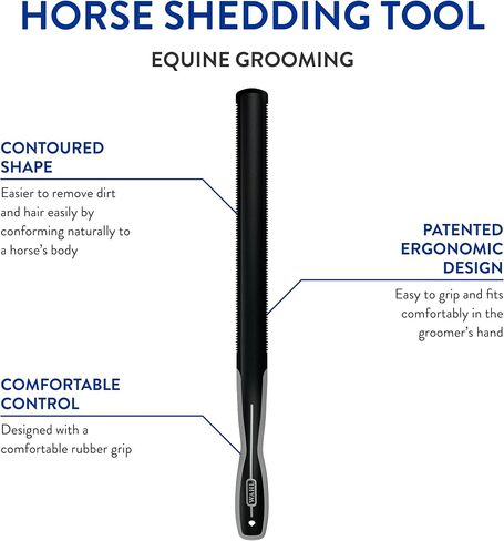 WAHL Professional Animal Equine Grooming Horse Shedding Tool, Black (858714) in Saudi Arabia