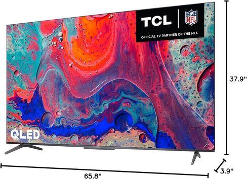 TCL 50" Class 5-Series 4K QLED Dolby Vision HDR Smart Google TV - 50S546, 2022 Model & TCL Alto 6 2.0 Channel Home Theater Sound Bar with Bluetooth – TS6100, 120W, 31.5-inch, Black (TS6100-NA) in Saudi Arabia