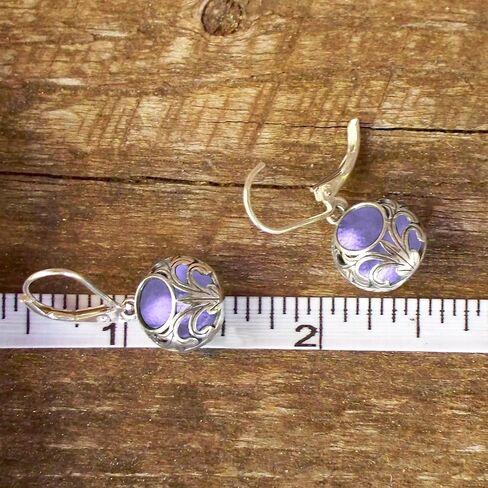 Recycled Vintage 1940's Red Beer Bottle Glass and Sterling Silver Vintage Lace Lever Back Earrings in Saudi Arabia