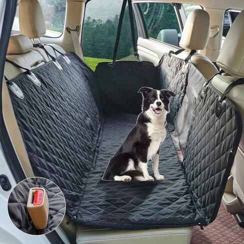 Petiza Dog Car Seat Cover for Back Seat Pets Cover Protector Waterproof Bench Car Backseat Covers Dog Seat Covers for Cars,Non-Slip Back Seat Cover Fits Middle Armrest for Kids, Trucks and SUV in Saudi Arabia