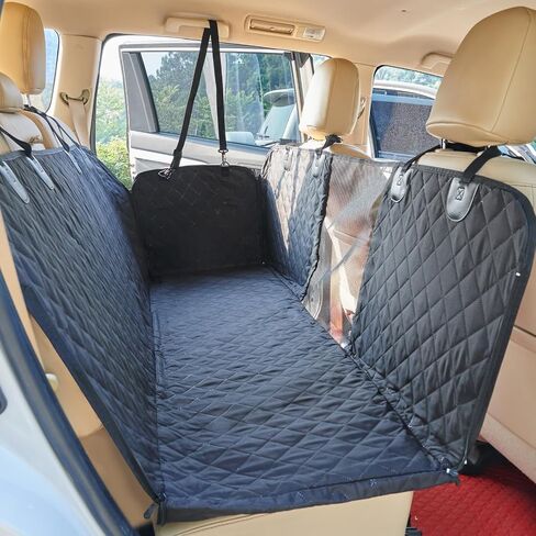 Petiza Dog Car Seat Cover for Back Seat Pets Cover Protector Waterproof Bench Car Backseat Covers Dog Seat Covers for Cars,Non-Slip Back Seat Cover Fits Middle Armrest for Kids, Trucks and SUV in Saudi Arabia