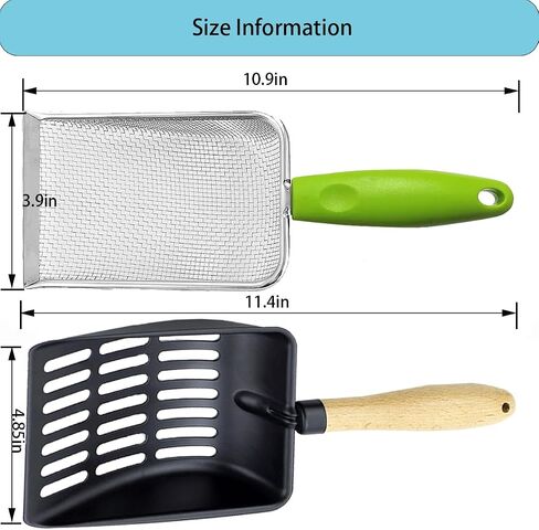 SUMHEN 3PCS Reptile Stainless Steel Fine Mesh,Litter Cleaner Corner Scoop Sand Sifter,Reptile Scooper Bearded Dragon Sand Shovel,Reptile Habitat Sifting Scoopers in Saudi Arabia