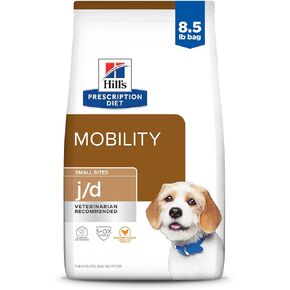 Hill's Prescription Diet j/d Joint Care Chicken Flavor Dry Dog Food, Veterinary Diet, 8.5 lb. Bag
