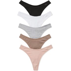 Victoria's Secret PINK Cotton Thong Panty Pack, Women's Underwear (XS-XXL)