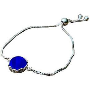 Recycled Vintage Mason Jar Glass and Sterling Silver Botanical Series Adjustable Slider Bracelet in Saudi Arabia