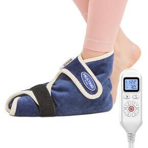1 Pair Electric Heated Foot Ankle Warmers - Feet Heating Pads Deep-penetrating Heat for Achilles Tendinitis & Plantar Fasciitis - Auto Shut Off & 86-158℉ Foot Braces for Women/Men