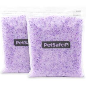 Official PetSafe ScoopFree Complete Reusable Tray - Includes 4.3 lb of Premium Blue Crystal Litter - Compatible with All PetSafe ScoopFree Complete Automatic Self Cleaning Litter Box System