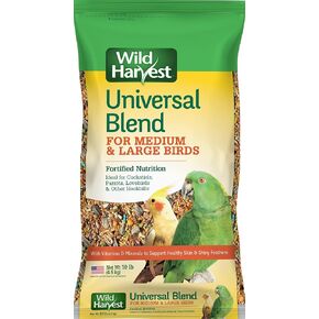 Wild Harvest Universal Blend for Small Birds, 10 lb Bag, Fortified Nutrition (P-99284)