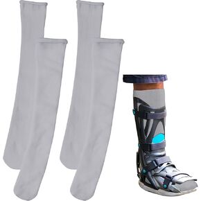 2 Pairs Replacement Sock Liner for Walking Boots or Walker Brace Breathable Orthopedics Socks Fracture Walking Boot Sock Medical Boot Sock for Women and Men, One Size Fits Most