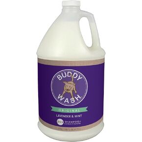 Buddy Grooming Wash 2 in 1 Dog Shampoo, Lavender & Mint, 1 Gallon Bottle