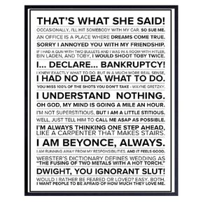 LARGE 11X14 - The Office Merchandise - The Office Merch - Michael Scott Poster - The Office Decor - The Office Gifts - The Office Wall Art- Boss Gifts for Men, Women - Funny The Office Quotes Wall Art
