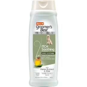Hartz Groomer's Best Professionals Itch Soothing Dog Shampoo for Itchy Skin with Aloe & Honey, 32 oz