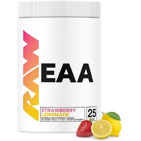 RAW EAA Essential Amino Acids Powder Supplement | Maximize Protein Synthesis, Build Lean Muscle Mass | Increase Strength, Endurance, Recovery | BCAA Energy Supplement | Watermelon (25 Servings) in Saudi Arabia