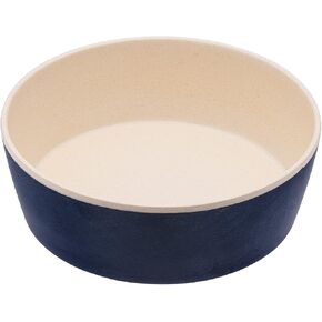 Beco Classic Printed Bamboo Dog Food & Water Bowl,Nature Inspired Ocean Waves, Small