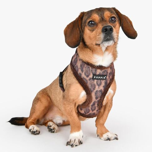 Puppia Stefan Dog Harness Over-The-Head Warm Winter Tumbling Waffle Pattern Adjustable Chest for Small and Medium Dog, Navy, Medium in Saudi Arabia