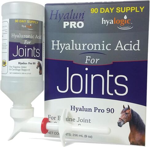 Hyalogic Hyaluronic Acid for Horses 30 Day Supply for Joint Health - Easy Oral Tip Dispenser - Liquid HA for Equine Joints & Cartilage Support Supplement - Hyalun Pro Equine Supplies - 3 oz / 90 ml in Saudi Arabia