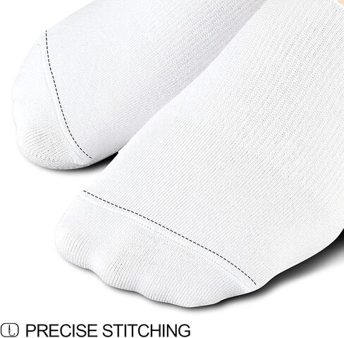 wernies No Show Socks Women Low Cut Ankle Socks Non Slip 4/8 Pairs | Thin Flat Boat Line Short Socks with Silicone Heel Grips, Breathable Combed Cotton, Invisible Socks,Size 5-14 in Kuwait