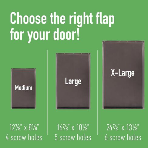 Evergreen Pet Supplies - Weatherproof XL Replacement Dog Door Flap - 13 ¾ x 23 ¾ in - Fit for Large Pets - Compatible with PetSafe Freedom Doggie Doors PAC 11-11040 in Saudi Arabia