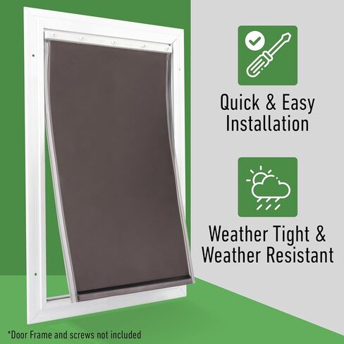 Evergreen Pet Supplies - Weatherproof XL Replacement Dog Door Flap - 13 ¾ x 23 ¾ in - Fit for Large Pets - Compatible with PetSafe Freedom Doggie Doors PAC 11-11040 in Saudi Arabia