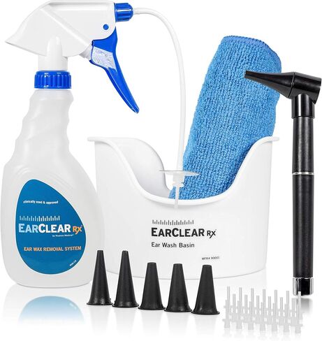 EarClear RX Ear Wash System Full Kit with Otoscope Parent (Rigid Kit, 20 Tips) in Saudi Arabia
