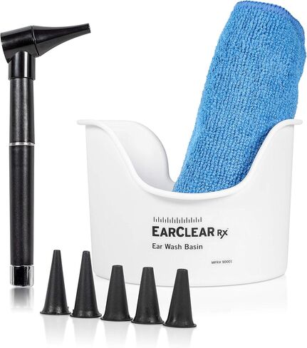 EarClear RX Ear Wash System Full Kit with Otoscope Parent (Rigid Kit, 20 Tips) in Saudi Arabia