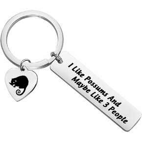 MYOSPARK Opossum Lover Gift I Like Possums And Maybe Like 3 People Opossum Animal Jewelry Opossum Mom Gift