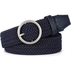 SUOSDEY Braided Belt Elastic Stretch Woven Belts for Women Men Golf Canvas Fabric Belt