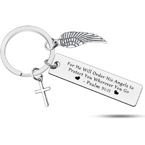 Christian Gifts Religious Gifts for Women Men Bible Verse Keychain Easter Prayer Gift Religious Faith Gift for Birthday Graduation Christmas Thanksgiving Easter Prayer Christian Jewelry for Him Her