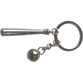 AMOBESTER Baseball Keychain Mini Baseball Charm Keyring Stainless Steel Metal Sport Keychain Christmas/Birthday Gift for Men and Women