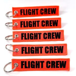FLIGHT CREW - Neon Orange/black - 5pcs Key Chains