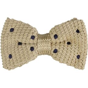 Allegra K Men's Polka Dots Bow Ties Adjustable Strap Pre-tied Knitted Bowties