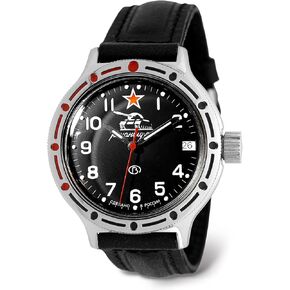 VOSTOK | Men’s Tank Commander Russian Amphibian Automatic Self-Winding Military Style Watch | WR 200 m | Model 420306 Amfibia in Kuwait