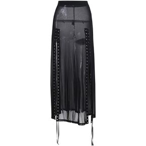 Goth Skirt for Women Black Y2K Emo Skirts Gothic Punk E Girl Aesthetic Clothing Steampunk