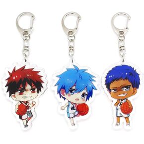 Inc. - Set of 3 Kuroko's Basketball Acrylic Keychain Kuroko Tetsuya, Kagami Taiga, Aomine Daiki v1