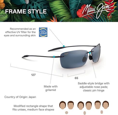 Maui Jim Men's and Women's Lighthouse Polarized Rimless Reading Sunglasses in Saudi Arabia