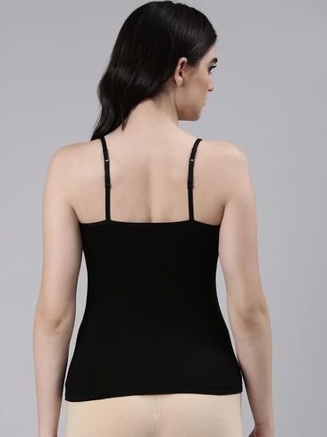 FASO Women's Lycra Jersey Essentials Slim-Fit Camisole, Tanks Adjustable Spaghetti Strap Tank Tops, Womens Basic Undershirt, in Saudi Arabia
