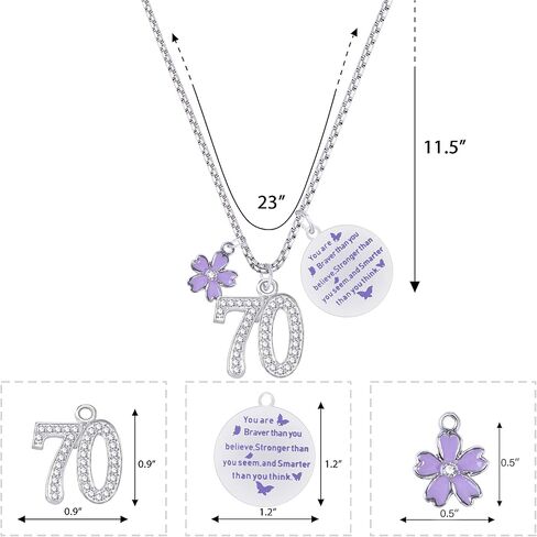 70 Birthday,70th Birthday Gifts for Women,70th Birthday Necklace,70th Birthday Charm Bracelet,70th Birthday Bracelet,70th Birthday for Her,Birthday Gifts for Women 70,70th Jewelry,70 Birthday Charm in Kuwait