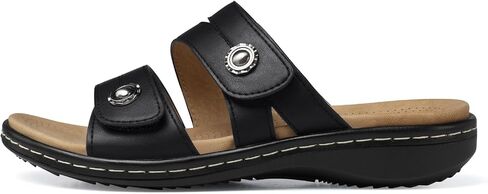 SHIBEVER Women Dressy Flat Sandals: Comfortable Arch Support Sandal | Non Slip Orthopedic Slip On Flats - Adjustable Fit Wide Feet - Summer All Day Standing Walking Sandal in Saudi Arabia