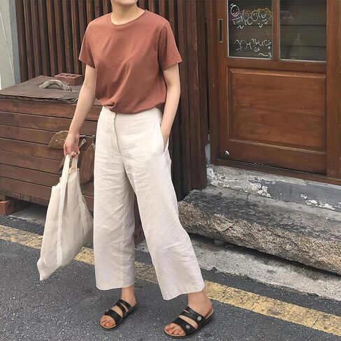 SHIBEVER Women Dressy Flat Sandals: Comfortable Arch Support Sandal | Non Slip Orthopedic Slip On Flats - Adjustable Fit Wide Feet - Summer All Day Standing Walking Sandal in Saudi Arabia