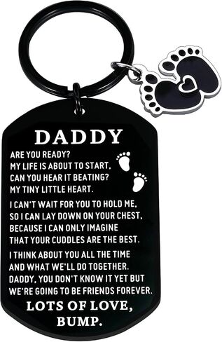 First Time Dad Gifts Stocking Stuffers for New Dad New Daddy Keychain Christmas Gift for Expectant Dad Soon to Be Dad Gift Dad to Be Gifts for Husband Newborn Baby Shower Gifts for Daddy to Be in Saudi Arabia