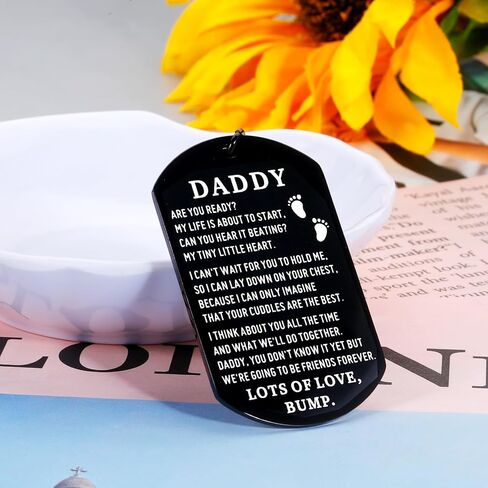 First Time Dad Gifts Stocking Stuffers for New Dad New Daddy Keychain Christmas Gift for Expectant Dad Soon to Be Dad Gift Dad to Be Gifts for Husband Newborn Baby Shower Gifts for Daddy to Be in Saudi Arabia