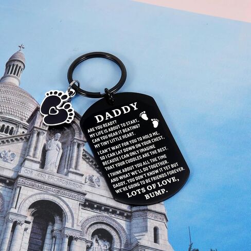 First Time Dad Gifts Stocking Stuffers for New Dad New Daddy Keychain Christmas Gift for Expectant Dad Soon to Be Dad Gift Dad to Be Gifts for Husband Newborn Baby Shower Gifts for Daddy to Be in Saudi Arabia