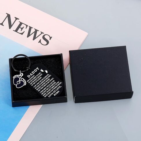 First Time Dad Gifts Stocking Stuffers for New Dad New Daddy Keychain Christmas Gift for Expectant Dad Soon to Be Dad Gift Dad to Be Gifts for Husband Newborn Baby Shower Gifts for Daddy to Be in Saudi Arabia
