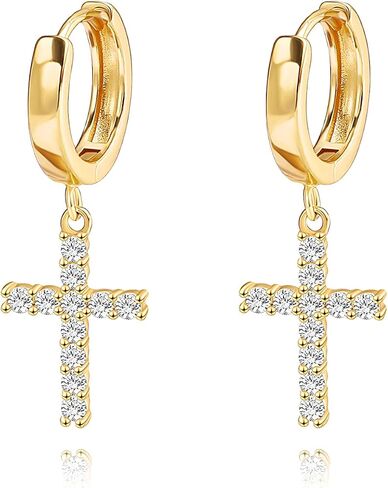 JWEIWENCAY18K Gold Plated Earrings for Women Dangle Hoop Earrings in Saudi Arabia