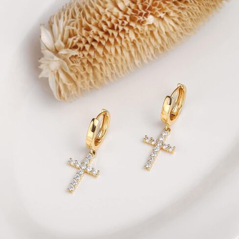 JWEIWENCAY18K Gold Plated Earrings for Women Dangle Hoop Earrings in Saudi Arabia
