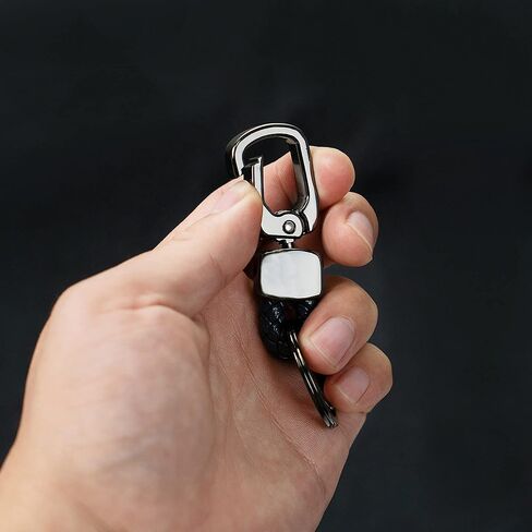 Key Ring Clip, Car Keychain Clip, Key Chain Ring for Men and Women (Black) in Kuwait